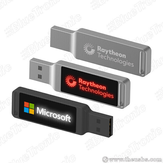 Metal LED USB bigger logo area