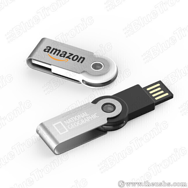 Mini swivel light USB flash drive