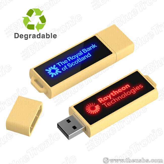 Degradable ECO LED USB drive